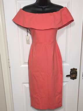 Babaton Ruslan Coral Peach Dress Size 0 NEW